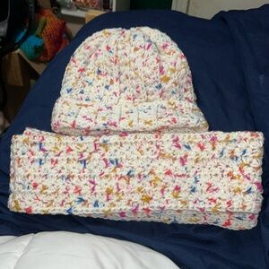 KIDS-Crochet Hat and Scarf Set